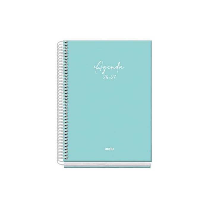Dohe Agenda Escolar Basic Serenity A5 Espiral Dp Cartón Forrado Verde 2026-2027
