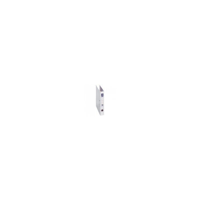 Dohe Archivador Cartón Rigido Forrado Pp Palanca Folio Lomo Estrecho Rado Blanco -12ud-