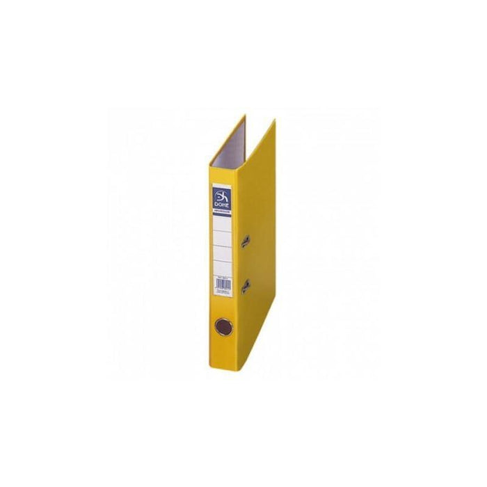 Dohe Archivador Palanca A4 Lomo Estrecho Rado Amarillo