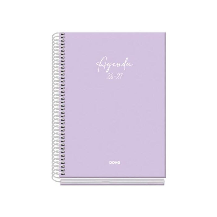 Dohe Basic Serenity Agenda Escolar 26/27 - Formato A5 - Dia Pagina - Papel Offset Ahuesado 70g - Cubierta De Carton