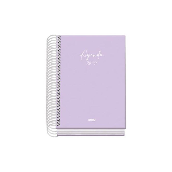 Dohe Basic Serenity Agenda Escolar 26/27 - Formato A6 - Dia Pagina - Papel Offset Ahuesado 70g - Cubierta De Carton