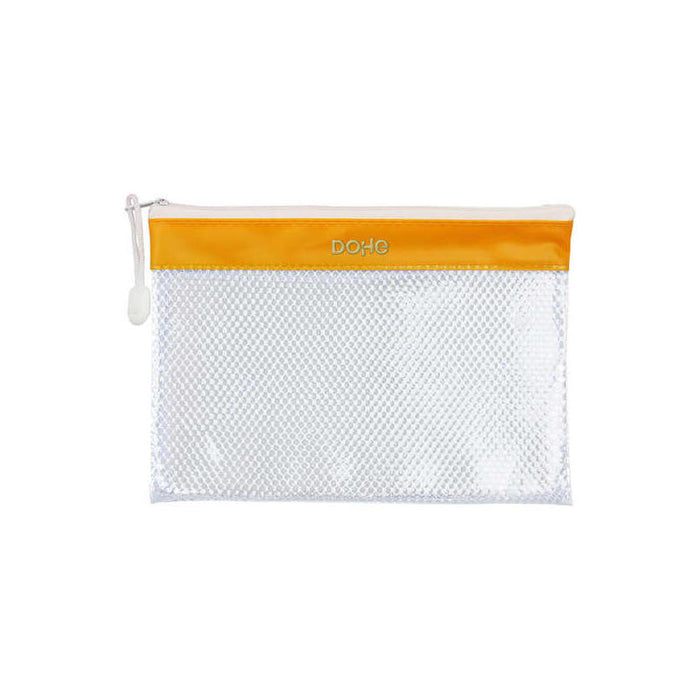 Dohe Bolsa Cremallera Pvc - 24x17.5mm - Resistente Al Agua - Ideal Para Documentos A5