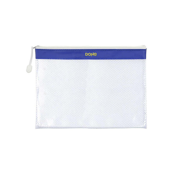 Dohe Bolsa Cremallera Pvc - 32x24cm - Ideal Para Documentos A4