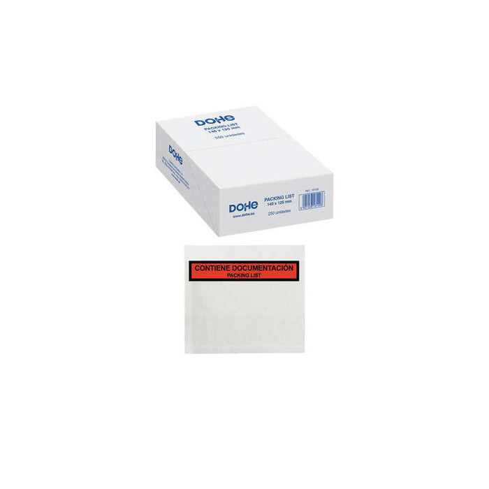 Dohe Caja De 250 Sobres Autoadhesivos - Para Envio De Documentos - Packing List Especial Envios