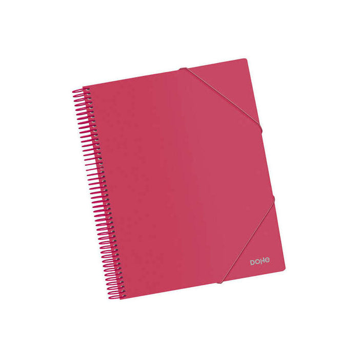 Dohe Carpeta Con 40 Fundas Tamaño A4 - Tapa De Polipropileno Opaco De 800 Micras - Fundas Transparentes De 80 Micras -