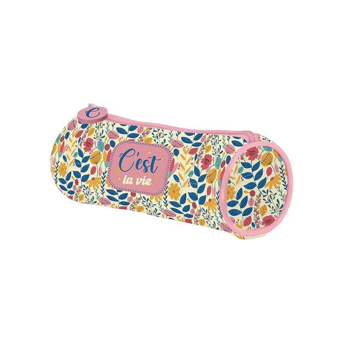 Dohe C`Est La Vie Portatodo Simple Redondo - Cierre Con Cremallera Y Tirador De Goma