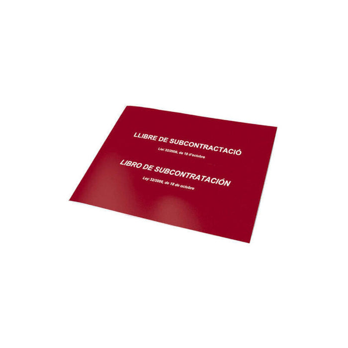 Dohe Libro De Subcontratación Oficial Catalán