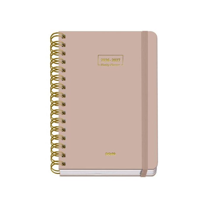 Dohe Premium Agenda Escolar 26/27 - Formato A5 - Semana Vista - Papel Offset Ahuesado 80g - Cubierta De Carton