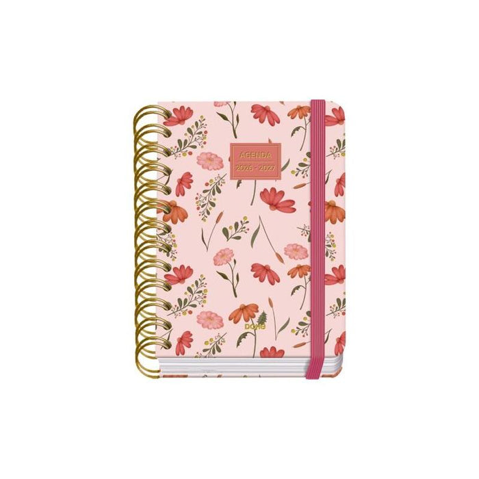 Dohe Premium Belle Agenda Escolar 26/27 - Formato A6 - Dia Pagina - Papel Offset Ahuesado 80g - Cubierta De Carton
