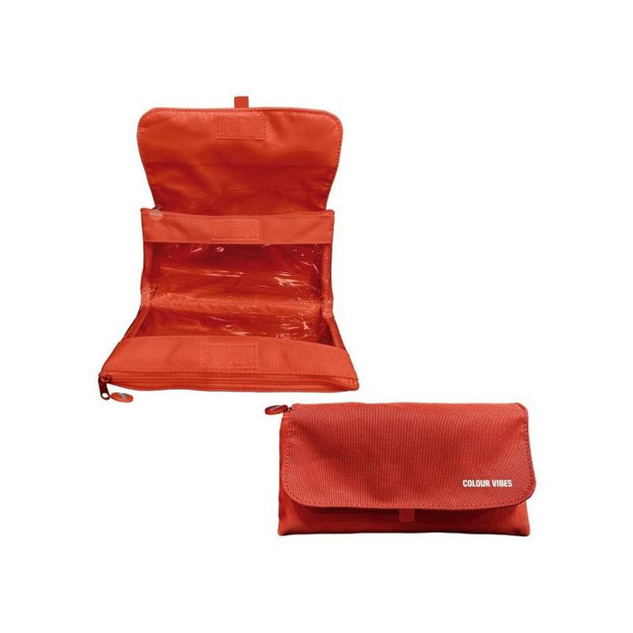 Dohe Vibes Portatodo Doble - Solapa Con Bolsillo Interior - Cremallera - Ventanas Transparentes - Poliester - 22x11x6cm