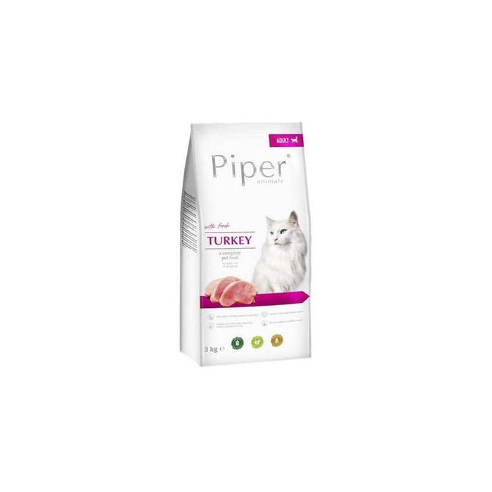 Dolina Noteci Piper Animals With Turkey - Comida Seca Para Gatos - 3 Kg