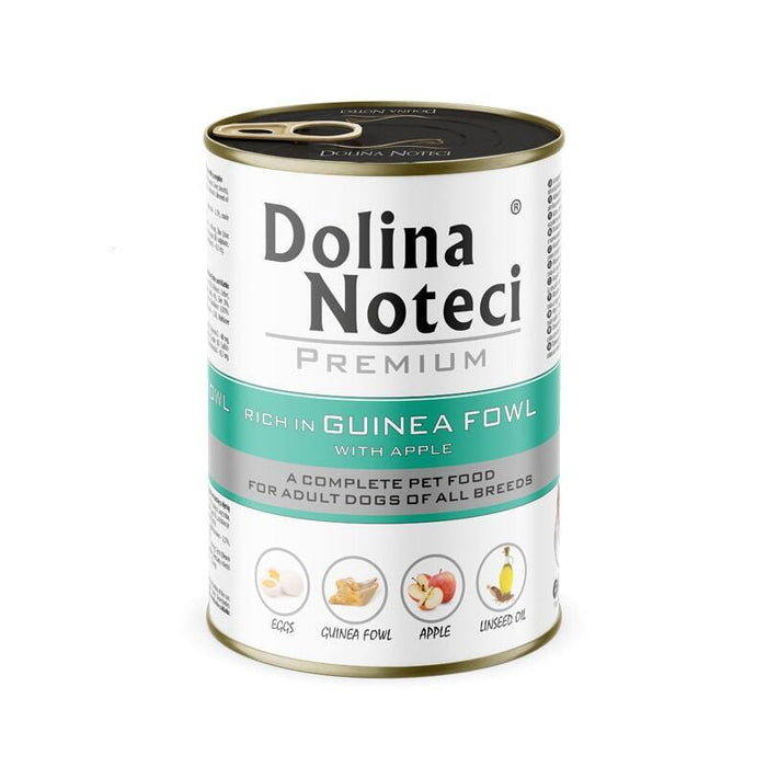 Dolina Noteci Premium Rich In Guinea Fowl With Apple - Comida Húmeda Para Perros - 400g