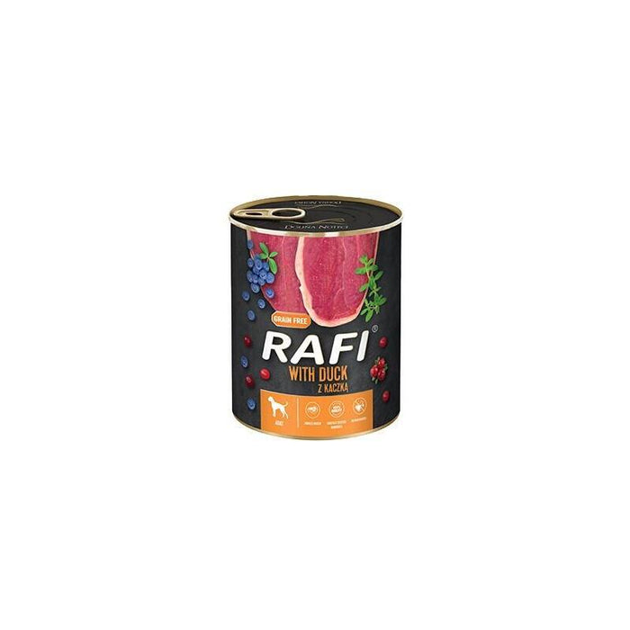 Dolina Noteci Rafi Comida Húmeda Para Perros Con Pato, Arándanos Y Arándanos Rojos - 800g