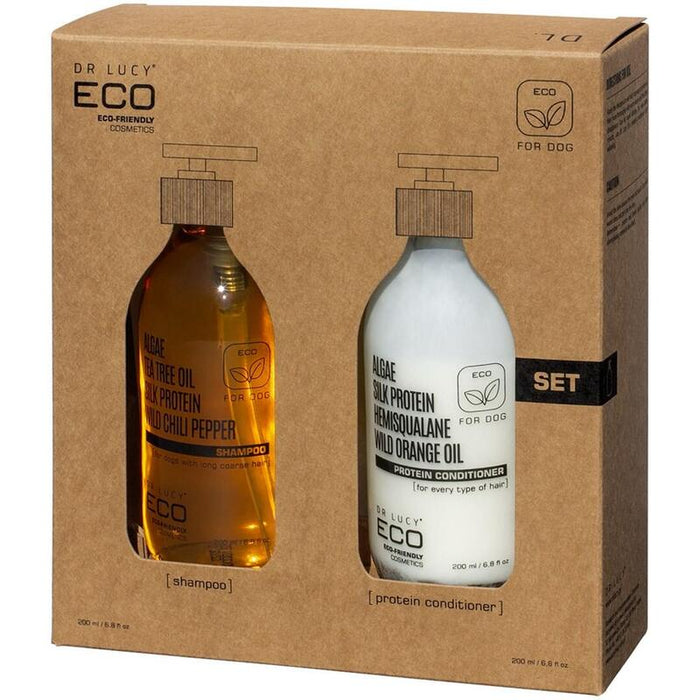 Dr Lucy Eco Set Champú Para Pelo Áspero + Acondicionador Para Perros