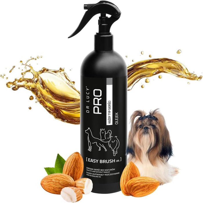 Dr Lucy - Pro Easy Brush Oil 0,5 L - Aceite Que Facilita El Peinado (Con Aclarado) Del Pelo De Los Perros