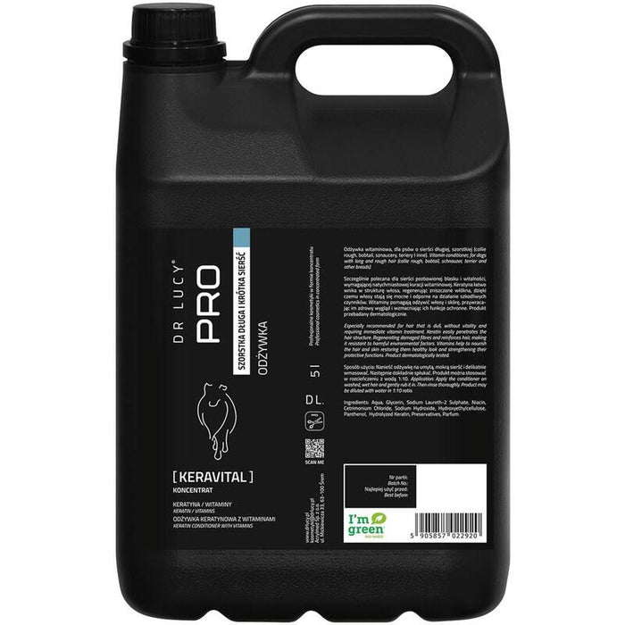 Dr Lucy - Pro Keravital 5l- Acondicionador Con Keratina Y Vitaminas Para Perros De Pelo Largo Y Áspero