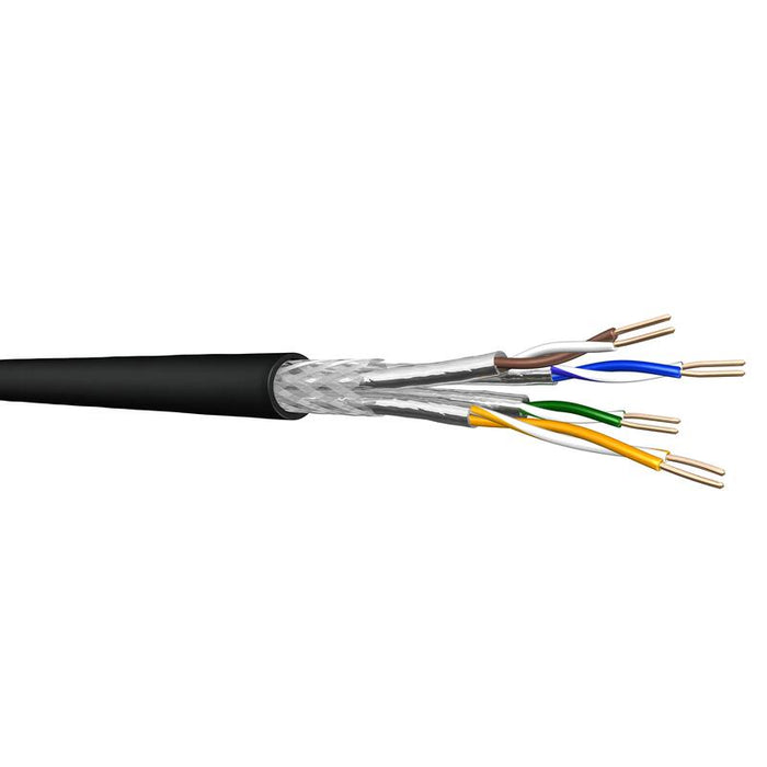 Draka Cable De Instalación, Erdkabel Uc900 Ss23, Cat 7, S/Ftp, Pimf, Negro, 100m Ring