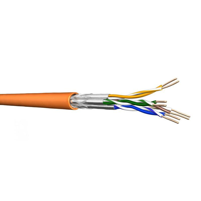 Draka Cable De Instalación Uc900 Hs23, Cat 7, S/Ftp, Pimf, Naranja, 50 M Ring