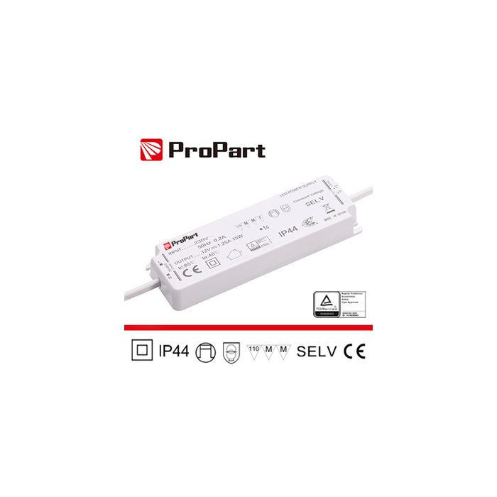 Driver Ip44 24v 30w 1.25a Size:158x51x18mm