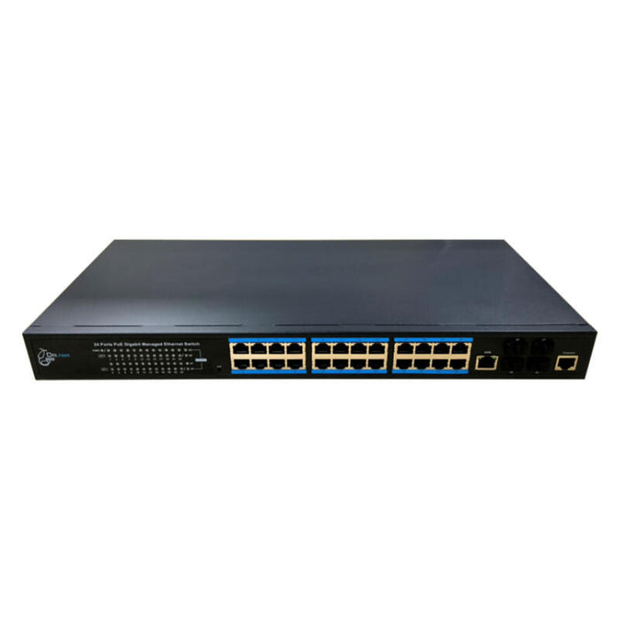 Drnet Csge28l2-24p-370w Switch Poe 24 Puertos Gigabit + 4 Sfp Gigabit 370w Gestionable Layer2