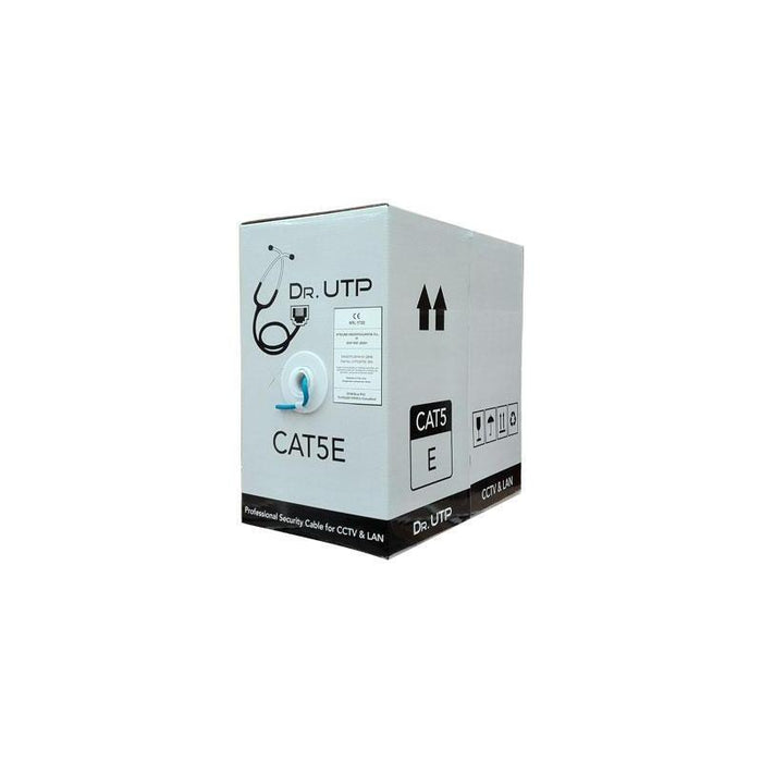 Drutp Utpcat5e-305 Bobina 305mts Cable Utp Cat5e 0.50mm Cpr Cubierta Pvc Azul