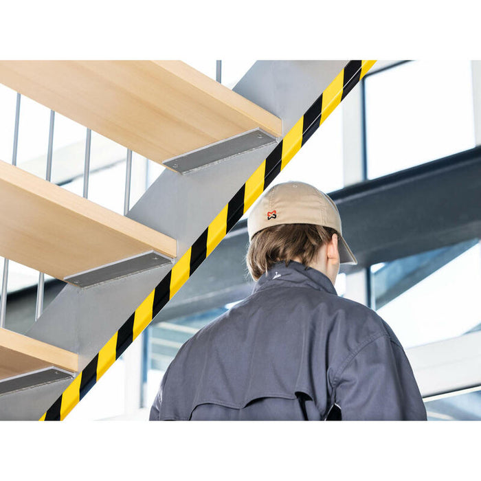 Durable Kantenschutzprofil E8 Amarillo/Negro Selbstkl 1m