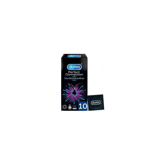 Durex - Perfect Connection Extra Lubricacion Silicona 10 Unidades