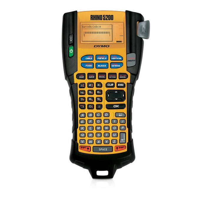 Dymo Rhino 5200, Abc, Transferencia Térmica, 180 X 180 Dpi, 10 Mm/Sek, Negro, Amarillo