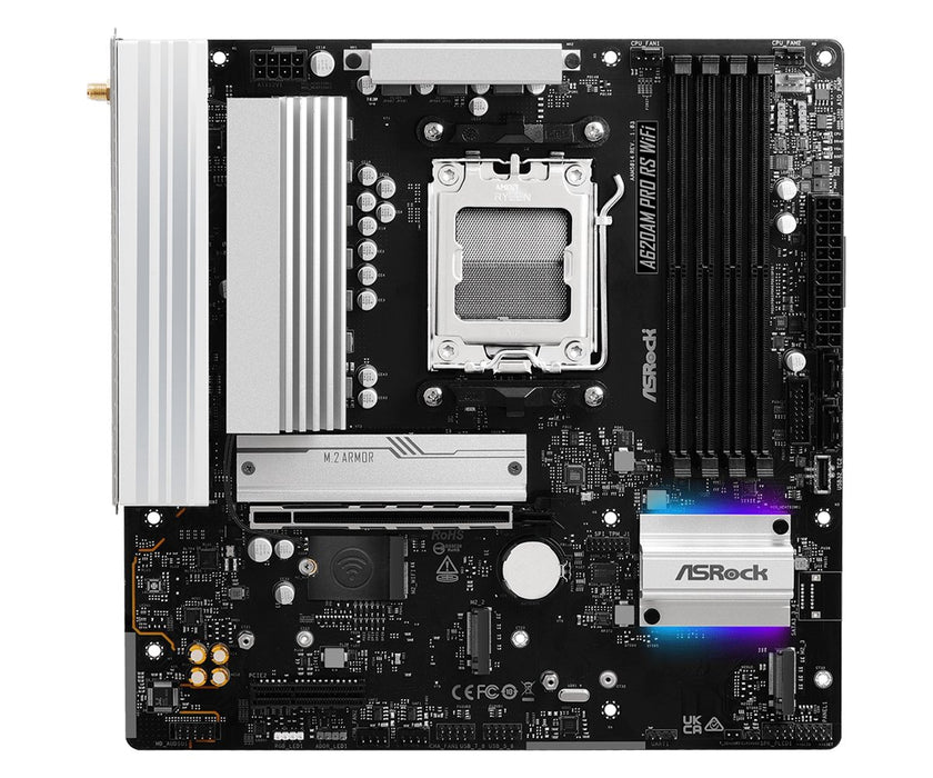 EAN 4711581490956 - Asrock A620AM Pro RS WiFi AMD A620A Zócalo AM5 micro ATX imagen 2