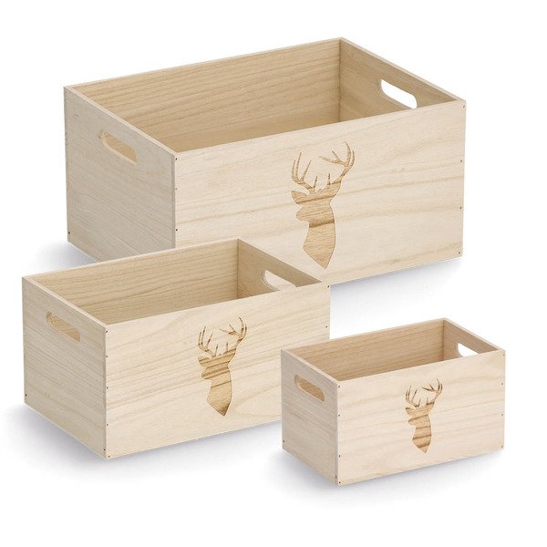 EAN 4003368152226 - Zeller Present 15222 caja de almacenaje Rectangular Madera imagen 3