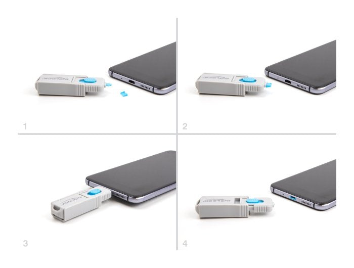 EAN 4043619209491 - DeLOCK 20949 bloqueador de puerto MicroUSB Azul 10 pieza(s) imagen 2