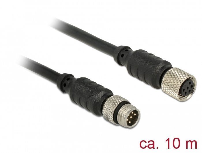 EAN 4043619126439 - DeLOCK 12643 cable para sensor y actuador 0,1 m M8 Negro imagen 1