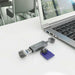 EAN 8435739901205 - AISENS ASCR-2AC08-GR lector de tarjeta USB 3.2 Gen 1 (3.1 Gen 1) Type-A/Type-C imagen 4