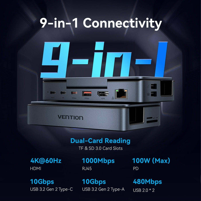 EAN 6922794793170 - Vention TPZH0 base de conexión para disco duro Gris imagen 3