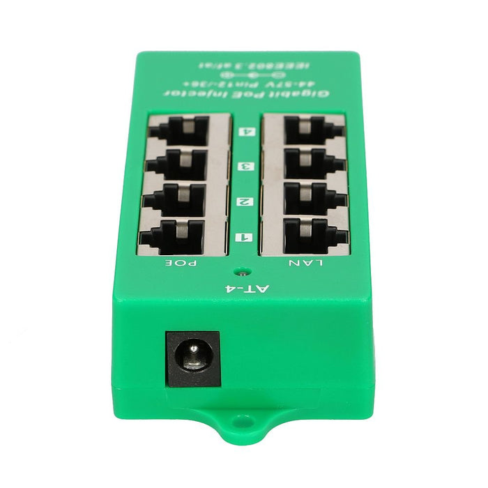 EAN 5903148912554 - Extralink ACTIVE POE INJECTOR 4 PORT GIGABIT 802.3AT/AF MODE A - 1 Gbps - 4-Port Gigabit Ethernet 48 V imagen 5