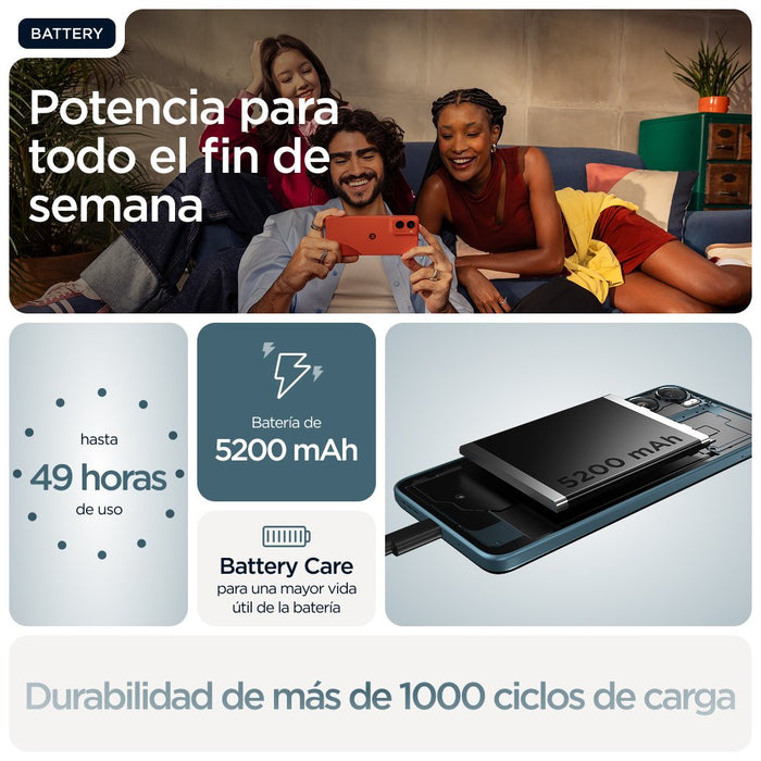 EAN 840493605265 - Motorola moto g06 17,5 cm (6.88") SIM doble Android 15 4G USB Tipo C 4 GB 256 GB 5200 mAh Azul imagen 17