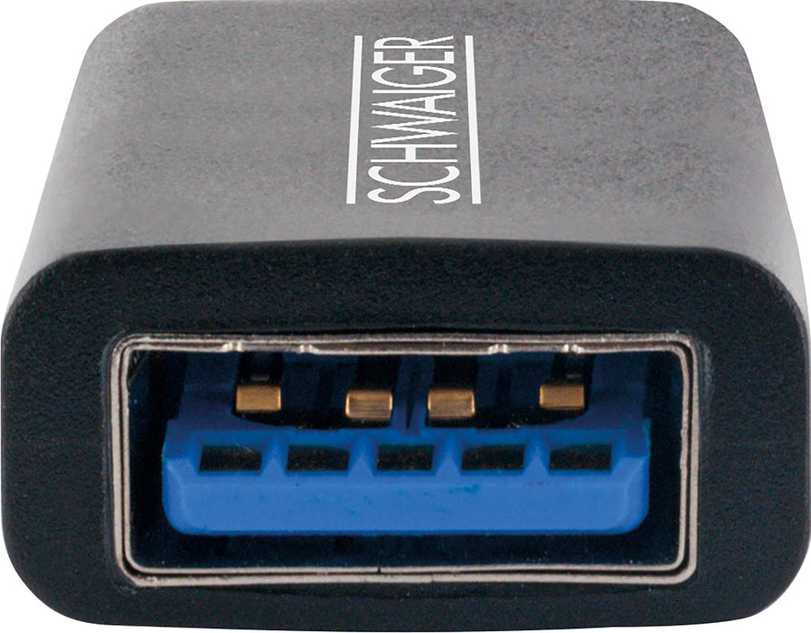 EAN 4004005011722 - Schwaiger CAU310 533 cambiador de género para cable USB Type-C USB Type-A Negro imagen 5