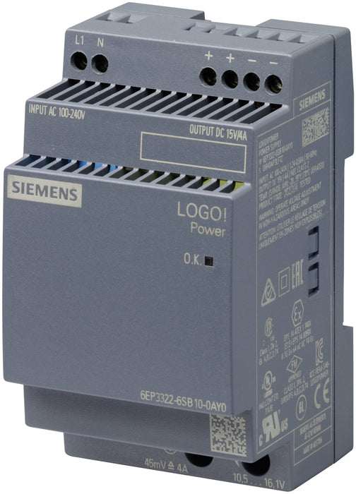 EAN 4025515154839 - Siemens 6EP3322-6SB10-0AY0 adaptador e inversor de corriente Interior Multicolor imagen 1