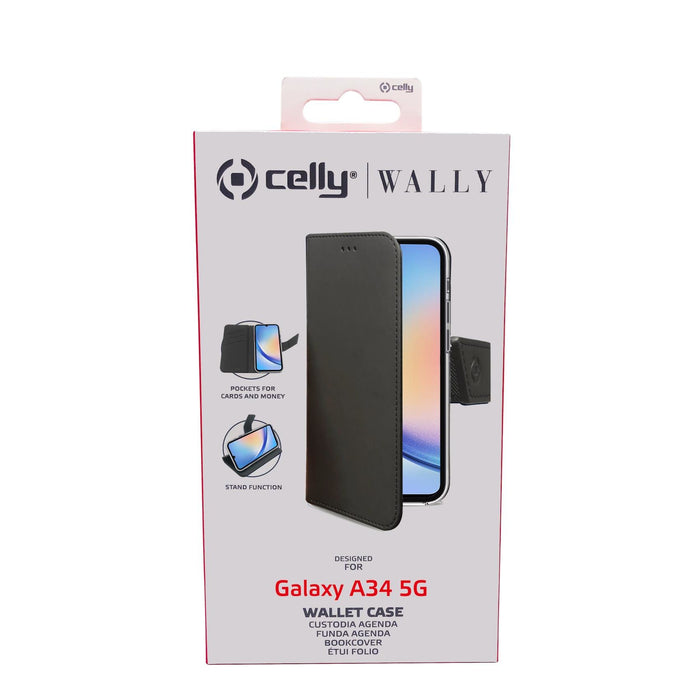 EAN 8021735200826 - Celly WALLY1036 funda para teléfono móvil 16,8 cm (6.6") Libro Negro imagen 5