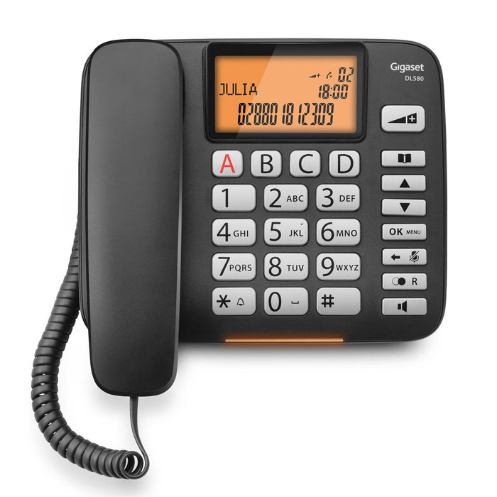 EAN 4250366855431 - Gigaset DL 580 Teléfono analógico Identificador de llamadas Negro imagen 7