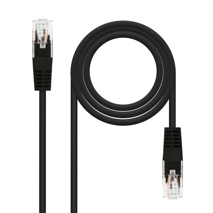 EAN 8433281003743 - Nanocable 10.20.0401-BK cable de red Negro 1 m Cat6e U/UTP (UTP) imagen 1