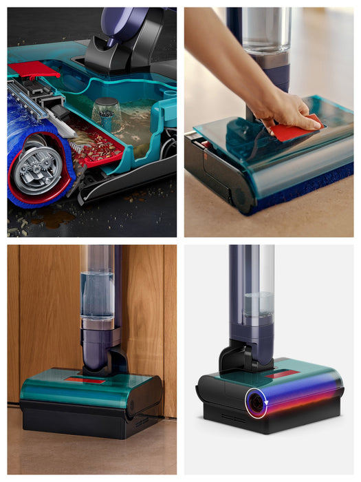 EAN 5025155126059 - Dyson Clean + Wash Hygiene Escoba eléctrica Batería Seca y húmeda Sin bolsa Azul, Cobre imagen 6