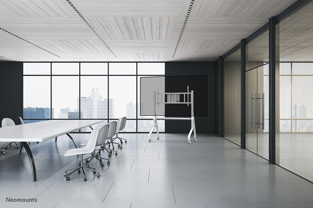 EAN 8717371443245 - Neomounts FL50-575WH1 mueble y soporte para dispositivo multimedia Blanco Carro/soporte de suelo con rued imagen 17