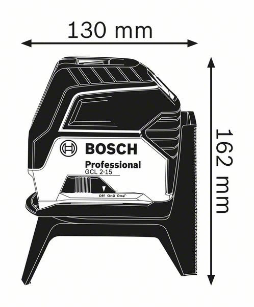 EAN 3165140836371 - Bosch GCL 2-15 Nivel de línea/punto 15 m 650 nm (<1 mW) imagen 3