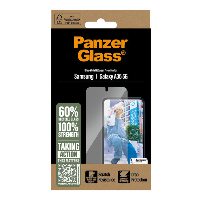 EAN 5715685017254 - PanzerGlass ® Screen Protector Samsung Galaxy A36 5G | Ultra-Wide Fit Protector de pantalla 1 pieza(s) imagen 3