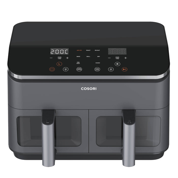 EAN 810123671731 - Cosori Dual Basket Chef Edition Doble 8,5 L Independiente 1750 W Freidora de aire caliente Negro, Plata imagen 7