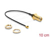 EAN 4043619674138 - DeLOCK 67413 cable coaxial 1.13 0,1 m SMA I-PEX MHF1 Negro imagen 1