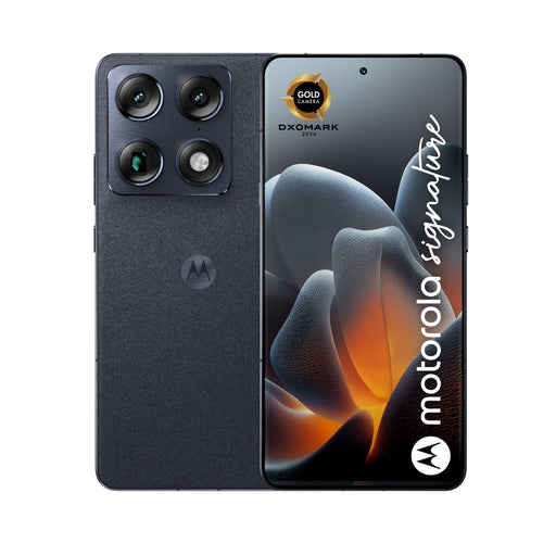 EAN 840493623764 - Motorola signature 17,2 cm (6.78") SIM doble Android 16.0 5G USB Tipo C 12 GB 256 GB 5200 mAh Azul oscuro imagen 1