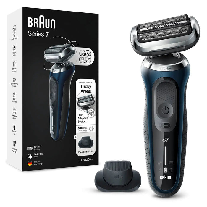 EAN 4210201433781 - Braun Series 7 71-B1200s Máquina de afeitar de láminas Recortadora Azul imagen 2