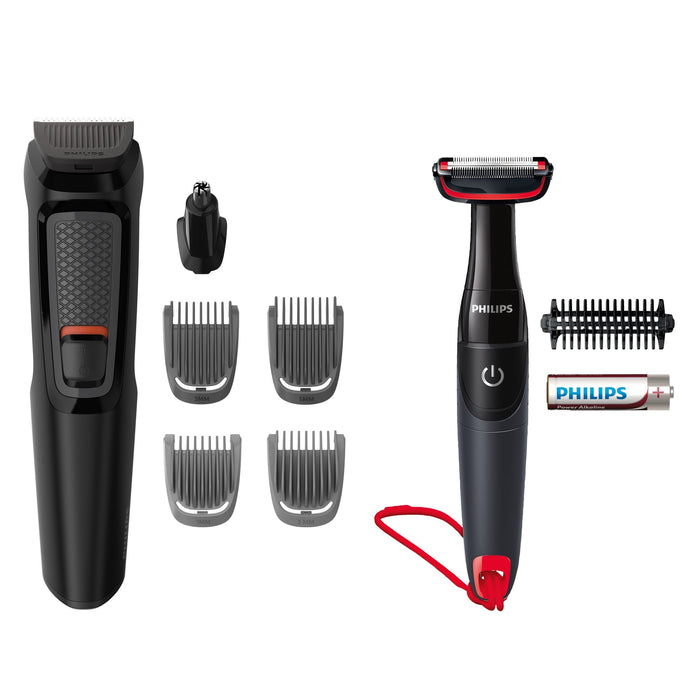 EAN 8710103935131 - Philips MULTIGROOM Series 3000 MG3710/85 cortadora de pelo y maquinilla Negro Níquel-metal hidruro (NiMH) imagen 1